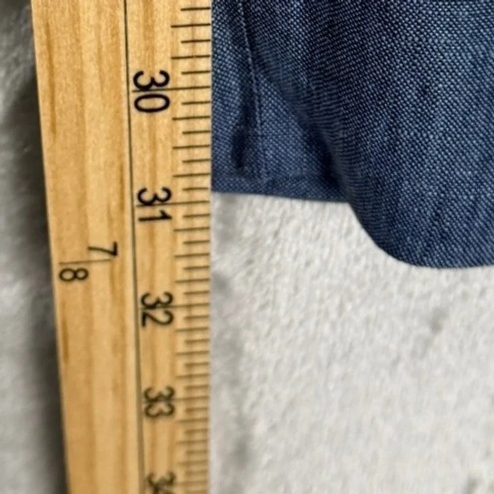 Banana‎ Republic Slim Fit 35x32 Blue Chino Dress Pants Men's Casual Business